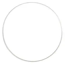 Metalen dromenvanger ring bedekt 22cm Wit