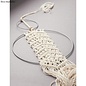 Metalen dromenvanger ring bedekt 10cm Wit