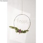 Metalen dromenvanger ring bedekt 10cm Wit
