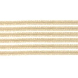Pijpenragers-chenilledraad beige 50cm, 10st