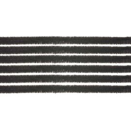 Pijpenragers-chenilledraad zwart 50cm, 10st
