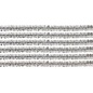 Pijpenrager chenille, zilver 50cm, 10st