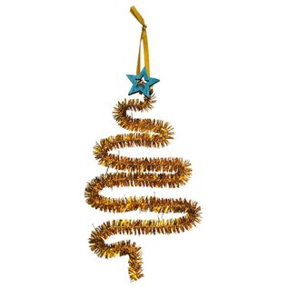 Pijpenrager chenille, goud 50cm, 10st