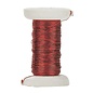 Rood gelakt ijzerdraad 0,25mm 40m