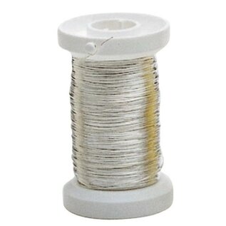 Dmetaaldraad verzilverd 0,25mm 40m