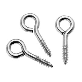 Schroefhaak 10 x 4 mm gesloten / verzinkt 24 stuks