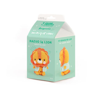 HAAKPAKKET LEEUW AMIGURUMI KIT 100MM