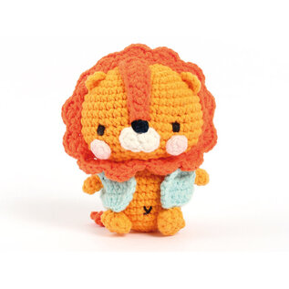HAAKPAKKET LEEUW AMIGURUMI KIT 100MM