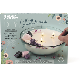 DIY Kit Edelstenen Therapie Kaars XXL