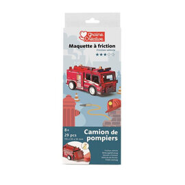 3D houten model Maquette Brandweerwagen