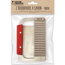 Zeepsnijder Set Glad & Gecanneleerd Ribbel 2 stuks