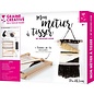 Complete DIY weefset – Weefraam 40 x 31 cm inclusief weefgaren, weefkam, steeklatten en naald