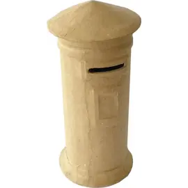 Spaarpot - Brievenbus - Bruin - 65x65x150 mm