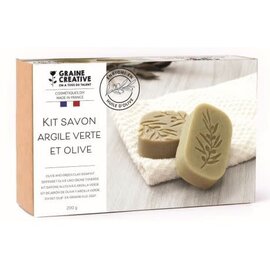 KIT DIY ZEEP A L'OLIVE & ARGILE VERTE