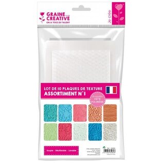 Polymeerklei accessoire - 10 textuurplaten