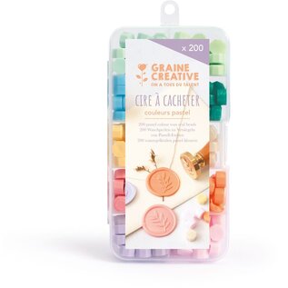 Zegelwas Set 200 stuks Pastel