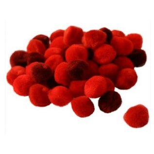 POMPONS 15mm ROOD 45st.
