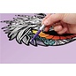 Velours Kleurplaat 30x30 cm - Draak