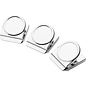 magneetclip - 45x38mm - verchroomd - 3 stuks -
