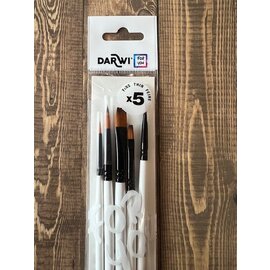 Darwi -  Set van 5 penselen Acryl