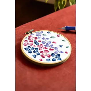 DMC Hydrangea Petals punch needle kit