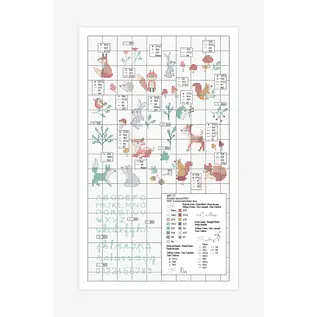 Vos knuffel om te borduren 22 x 25 cm - Gratis patroon inbegrepen