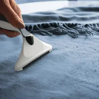 Gleener Pluizenverwijderaar & borstel blauw