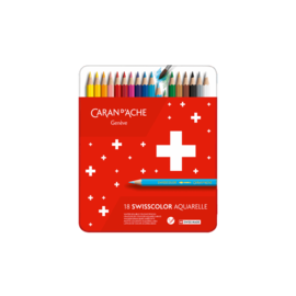 CARAN D'ACHE18 SWISSCOLOR aquarelpotloden