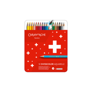 CARAN D'ACHE18 SWISSCOLOR aquarelpotloden