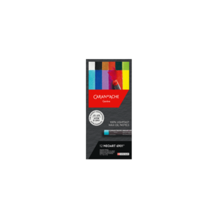 CARAN D'ACHE 12 NEOART 6901 WAX-OIL PASTELS