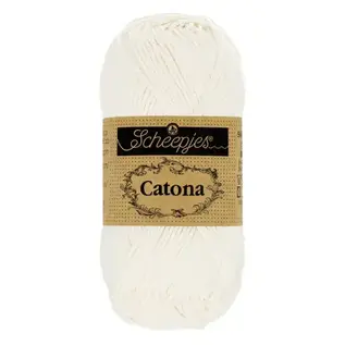 Scheepjes Catona 50g - 105 Bridal White bad 101