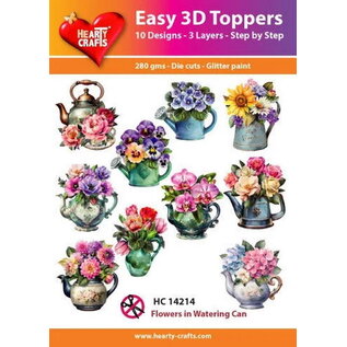 Easy 3D Designs pakket Flowers in Watering Can