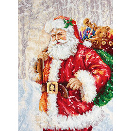Borduurpakket - Santa Claus -	21 x 30 cm