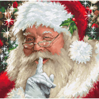 Borduurpakket Santa - 26 x 26 cm
