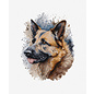 Borduurpakket The German Shepherd - 17 x 21 cm