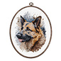 Borduurpakket The German Shepherd - 17 x 21 cm