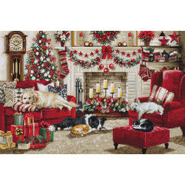 Borduurpakket Pets Interior - 48 x 32 cm