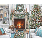 Borduurpakket Christmas Interior - 34 x 42 cm