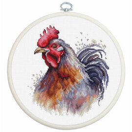 Borduurpakket The Cock - 	13,5 x 15 cm