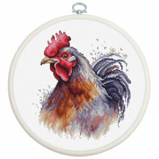 Borduurpakket The Cock - 13,5 x 15 cm
