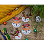 Borduurpakket Foxes and Deer - Maat per design ± 9 x 9 cm