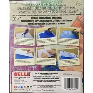 GELLI ART Gelli Arts gel printing plate 20.32x25.40cm