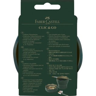 Faber-Castell Faber-Castell clic & go opvouwbare beker groen