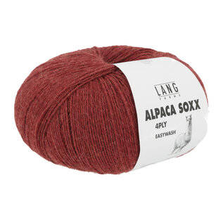 Lang Yarns ALPACA SOXX 4-PLY 0061 rood bad 343054 100g