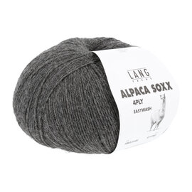 Lang Yarns ALPACA SOXX 4-PLY 0105 Grijs bad 367490 100g