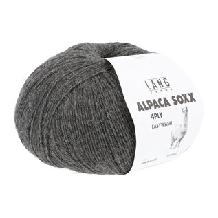Lang Yarns ALPACA SOXX 4-PLY 0105 Grijs bad 367490 100g