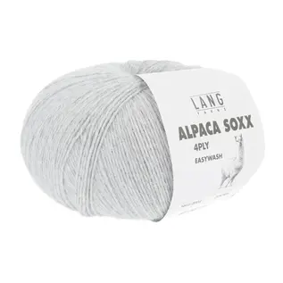 Lang Yarns ALPACA SOXX 4-PLY 0003 lichtgrijs bad 370243 100g