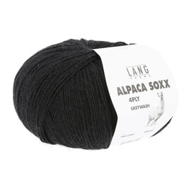 Lang Yarns ALPACA SOXX 4-draad 0004 zwart bad 370241