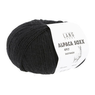 Lang Yarns ALPACA SOXX 4-draad 0004zwart bad 370241