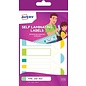 Geplastificeerd etiket assorti, 24 etiketten